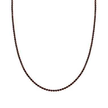 Collana Girocollo Tennis, 2.3mm REGOLABILE, Argento 925 con Zirconi
