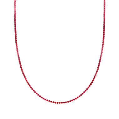 Collana Girocollo Tennis, 2.3mm REGOLABILE, Argento 925 con Zirconi