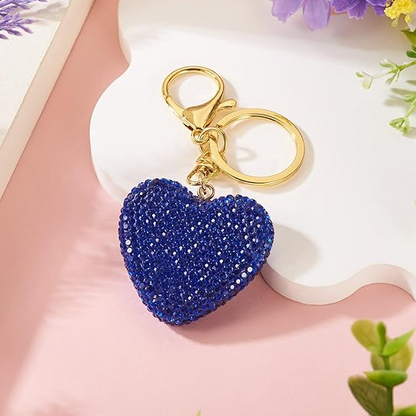 Portachiave_Accessorio Borse_ Cuore con Strass