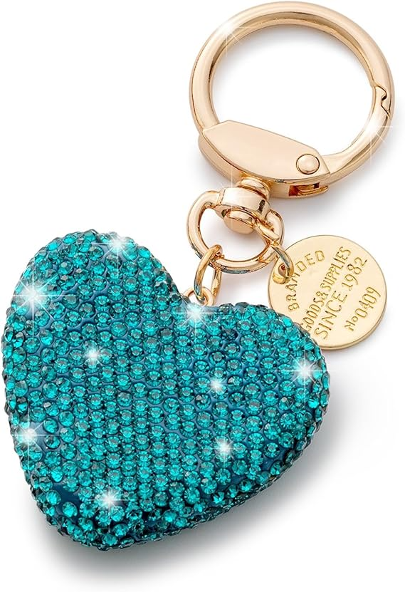 Portachiave_Accessorio Borse_ Cuore con Strass