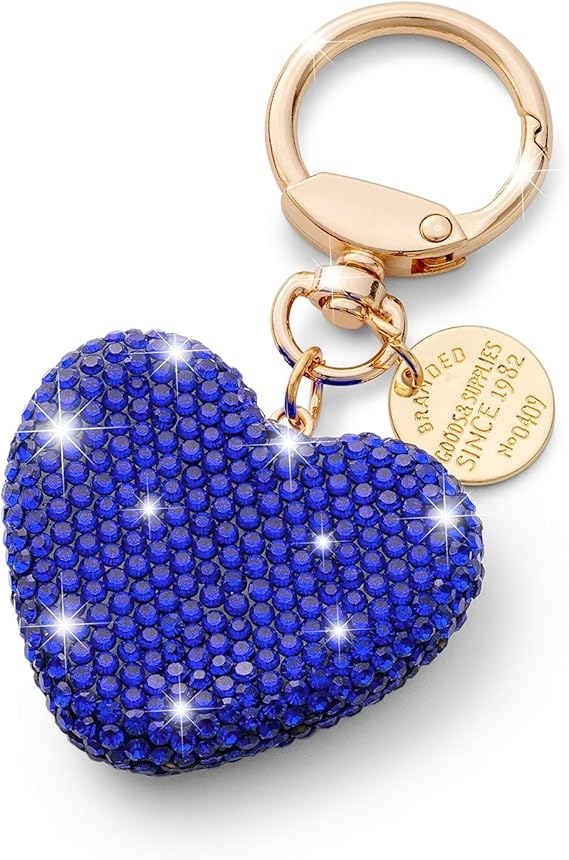 Portachiave_Accessorio Borse_ Cuore con Strass