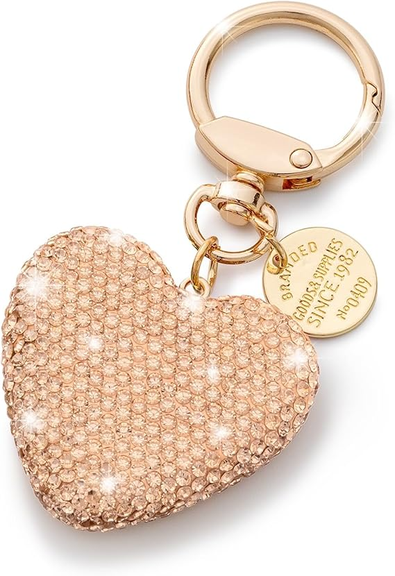 Portachiave_Accessorio Borse_ Cuore con Strass
