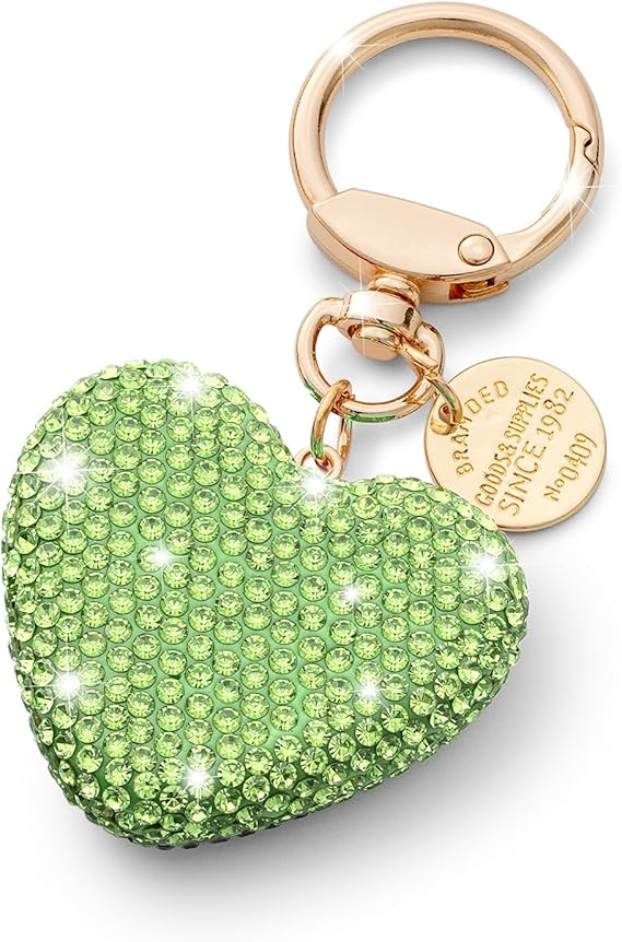 Portachiave_Accessorio Borse_ Cuore con Strass