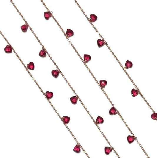 Collana con Cuoricini In Zircone Multiciondolo, Argento S925