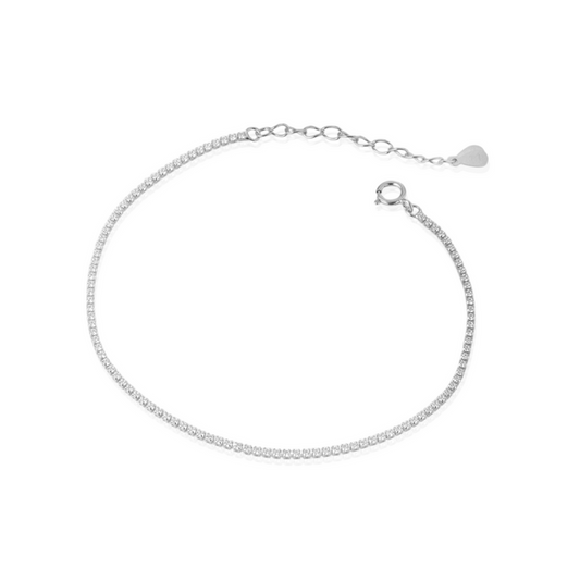 Mini Tennis 1mm, in Rose Gold and Yellow Gold