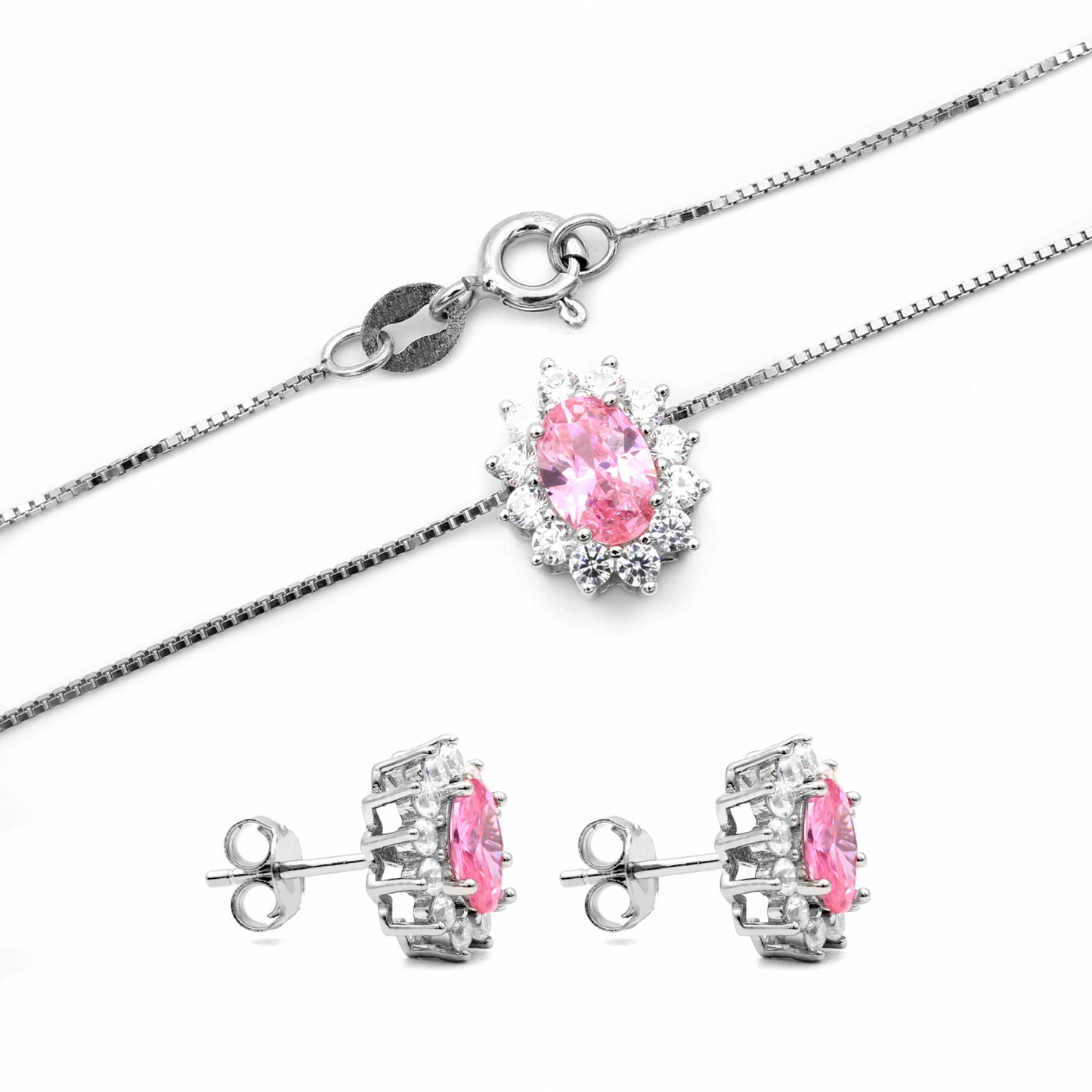 Set Kate Standard, in Argento sterling 925 e Zirconi