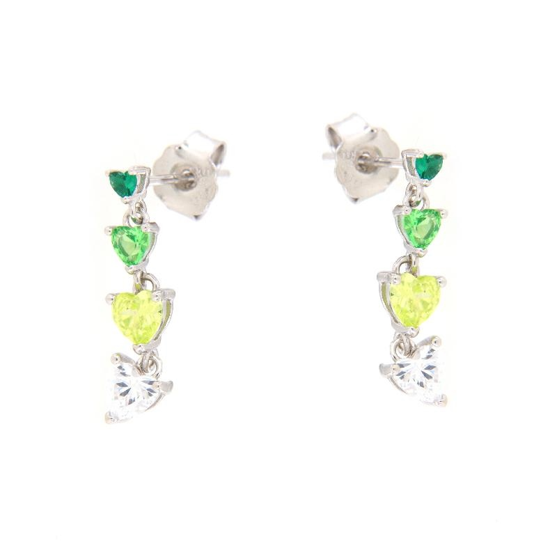Oval Coral Earrings, 925 SILVER