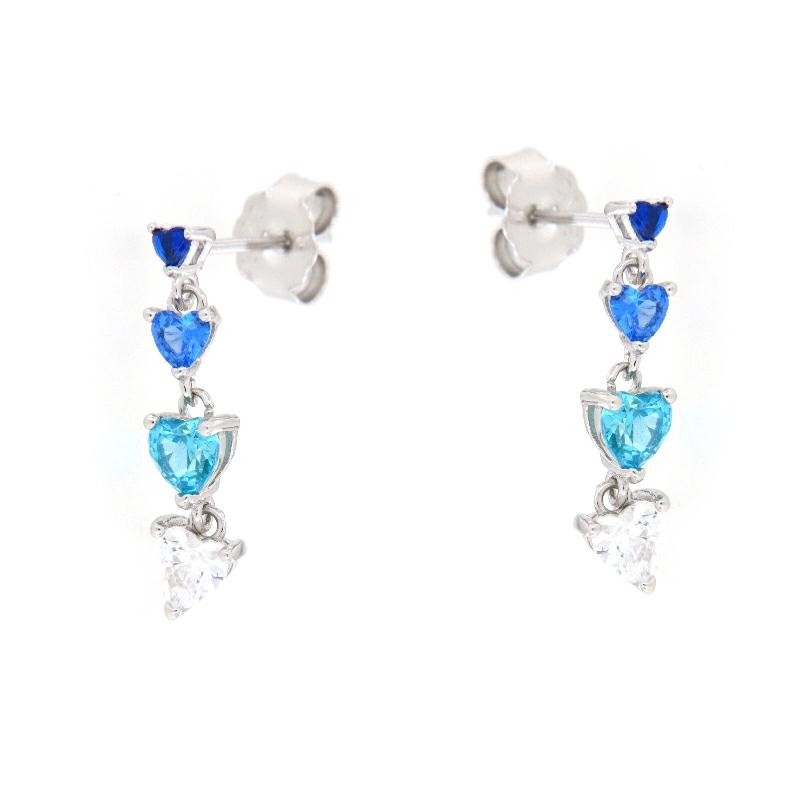 Oval Coral Earrings, 925 SILVER