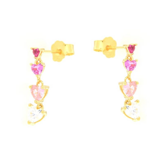 Oval Coral Earrings, 925 SILVER