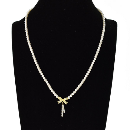 925 Silver Necklace with River Pearls