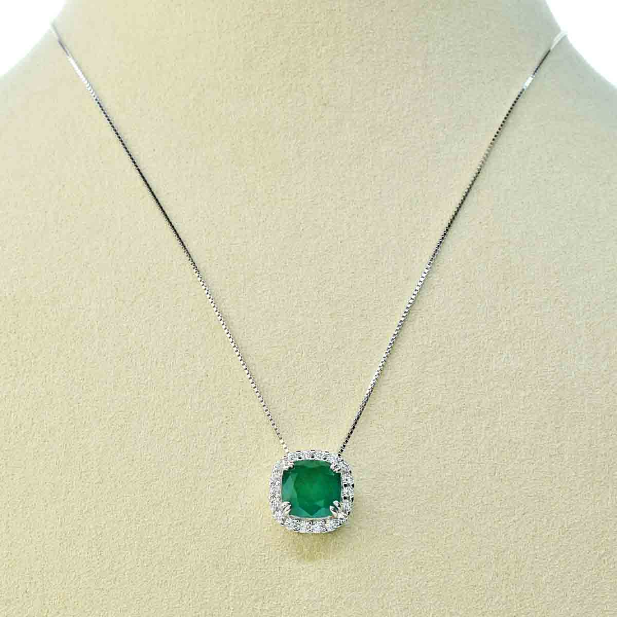 Collana con Pietra Idrotermale Quadrata, Argento s925