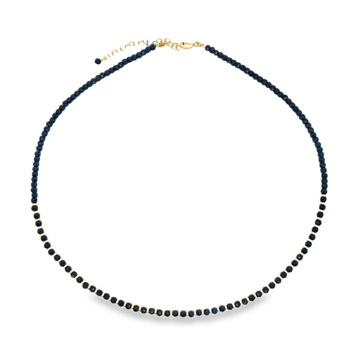 Collane con Tutte Pietre Naturali e Rondelle in Argento S925