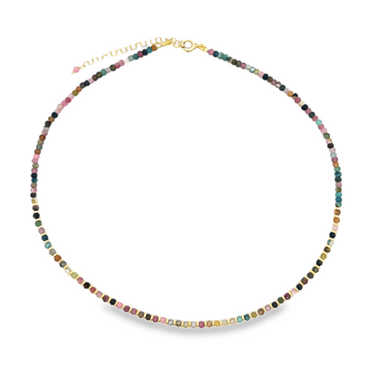 Collane con Tutte Pietre Naturali e Rondelle in Argento S925