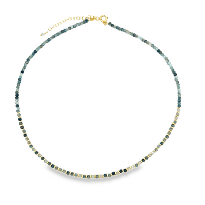 Collane con Tutte Pietre Naturali e Rondelle in Argento S925