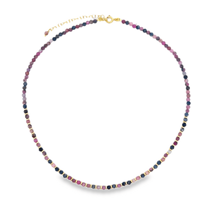 Collane con Tutte Pietre Naturali e Rondelle in Argento S925