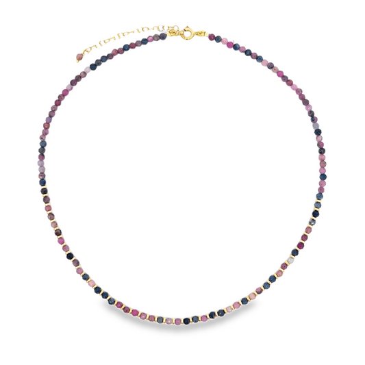 Collane con Tutte Pietre Naturali e Rondelle in Argento S925