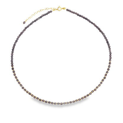 Collane con Tutte Pietre Naturali e Rondelle in Argento S925