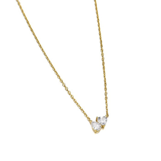 Collana Con Cuore e Goccia, in Argento S925