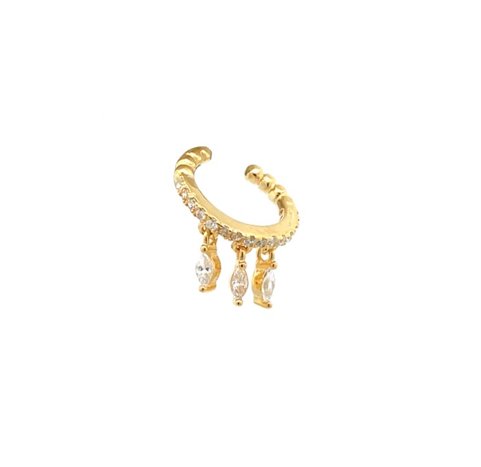 Hoop earrings with pearls and colored beads, in silver and gold
