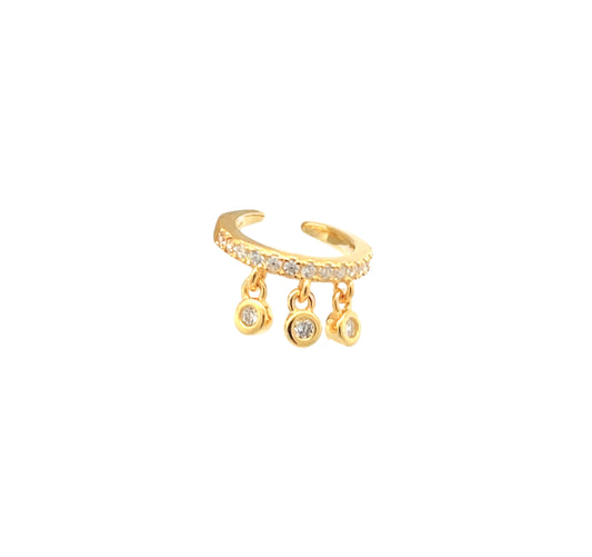 Hoop earrings with pearls and colored beads, in silver and gold