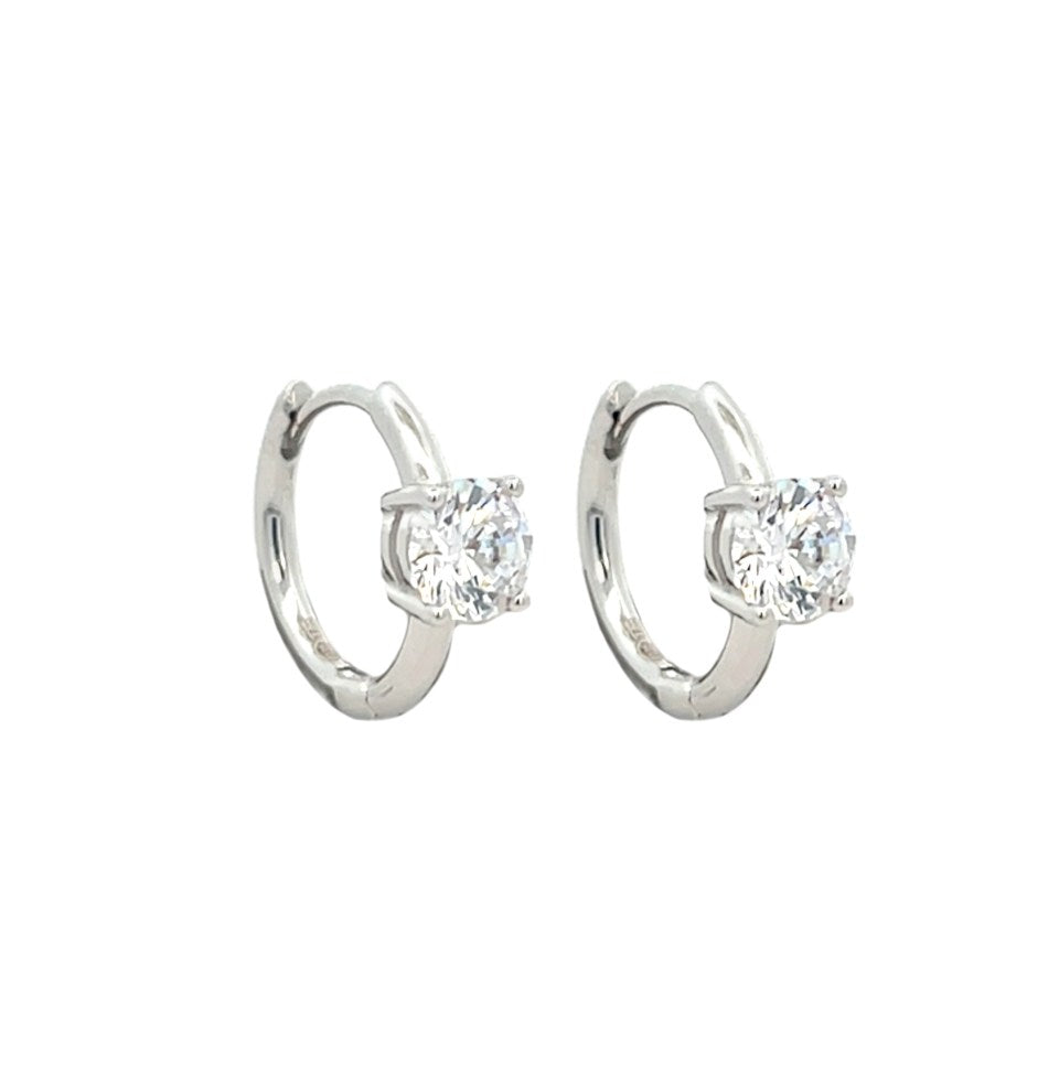 Hoop earrings with pearls and colored beads, in silver and gold