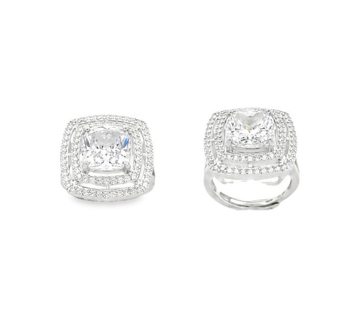 BIG Rhombus Rings with Zirconia