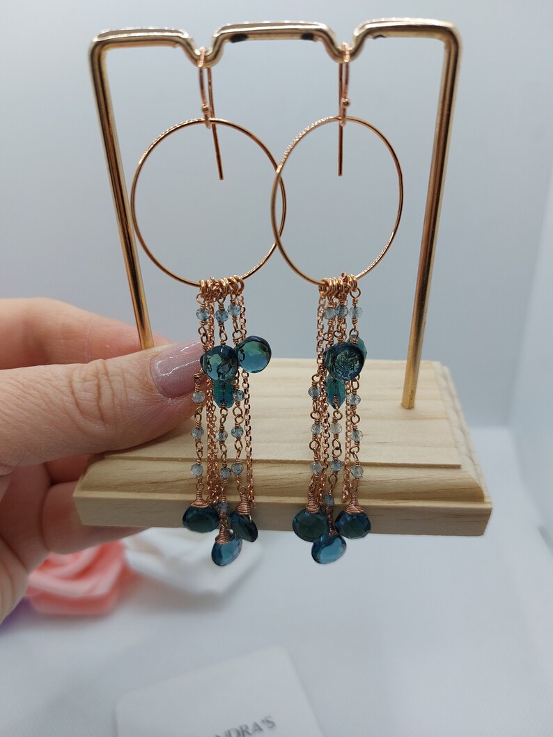 Quartz earrings