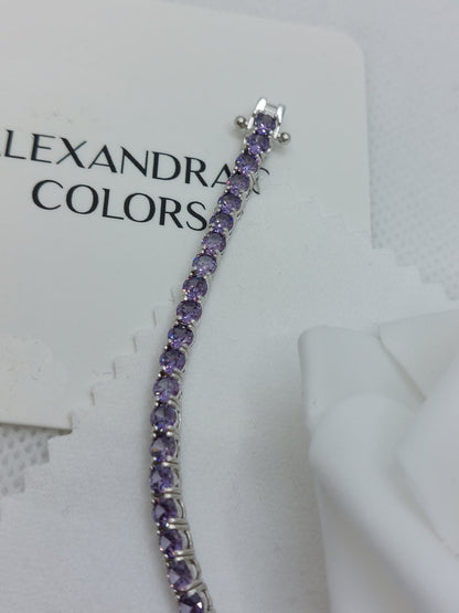 Purple Tennis Bracelet