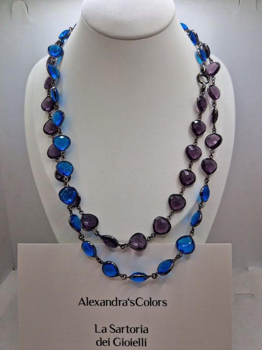 Long purple necklace