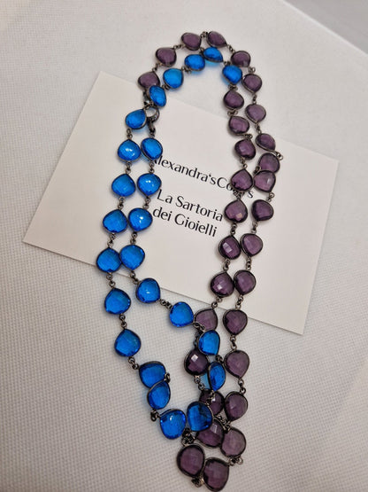 Long purple necklace