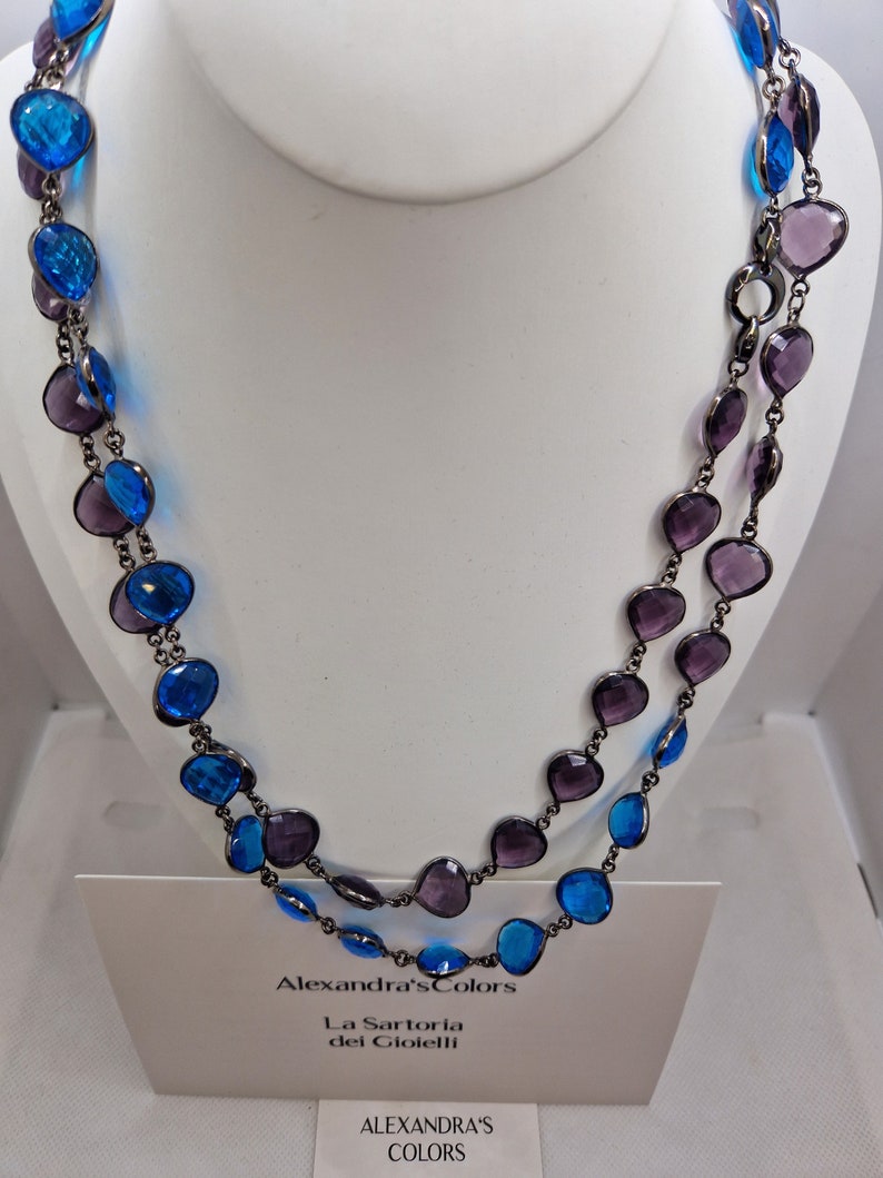 Long purple necklace