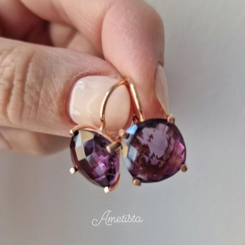 Precious Stone Earrings