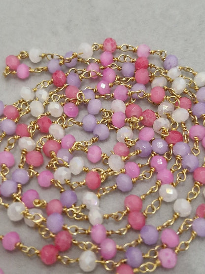 Long pink necklace