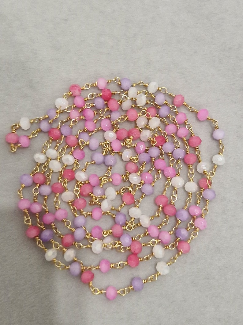 Long pink necklace