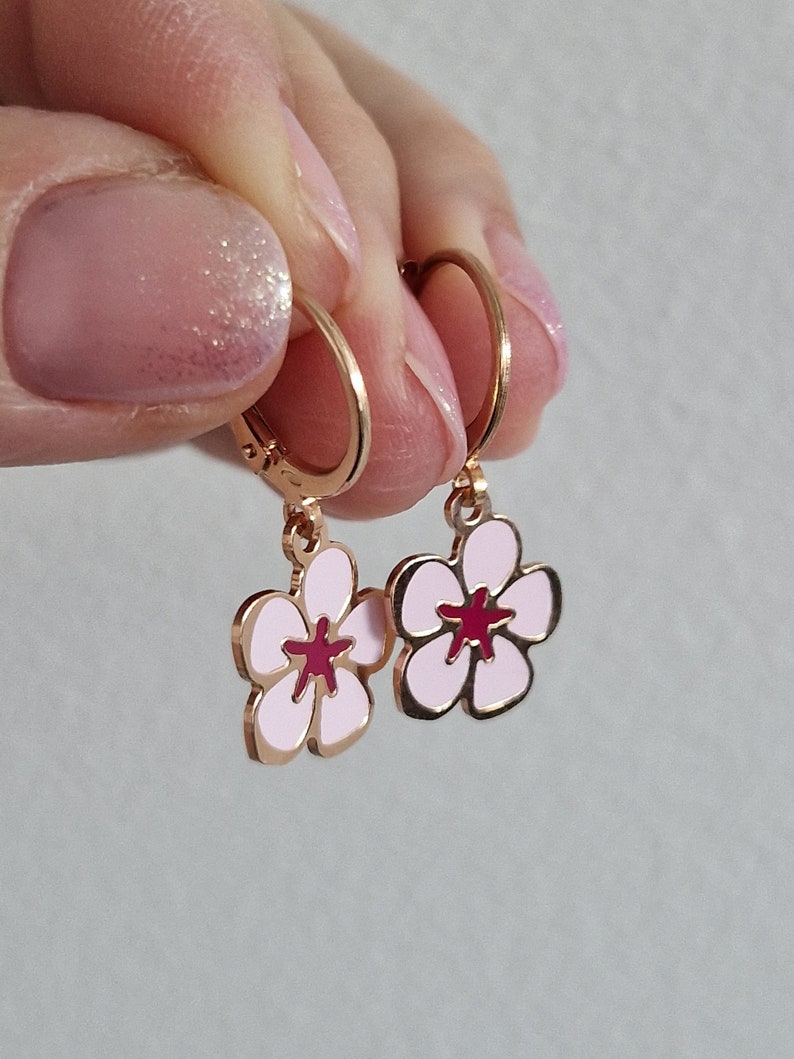 Pink flower set