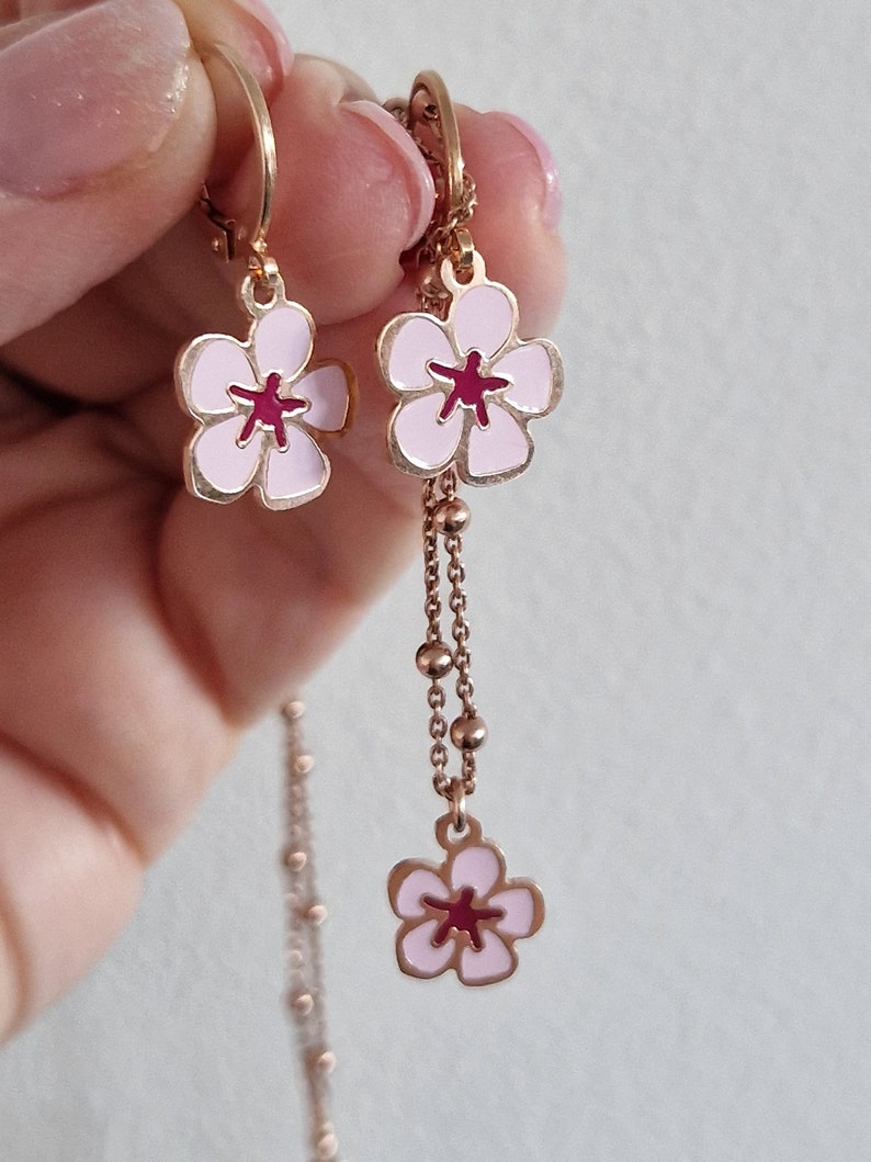 Pink flower set