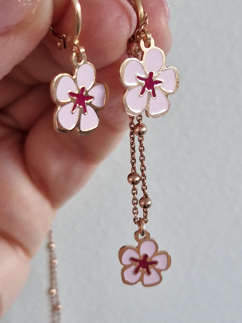 Pink flower set