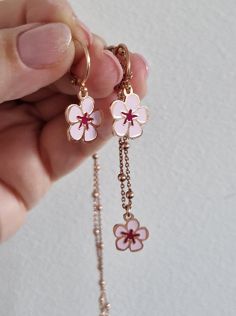 Pink flower set