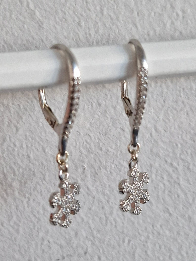 Snowflake earrings