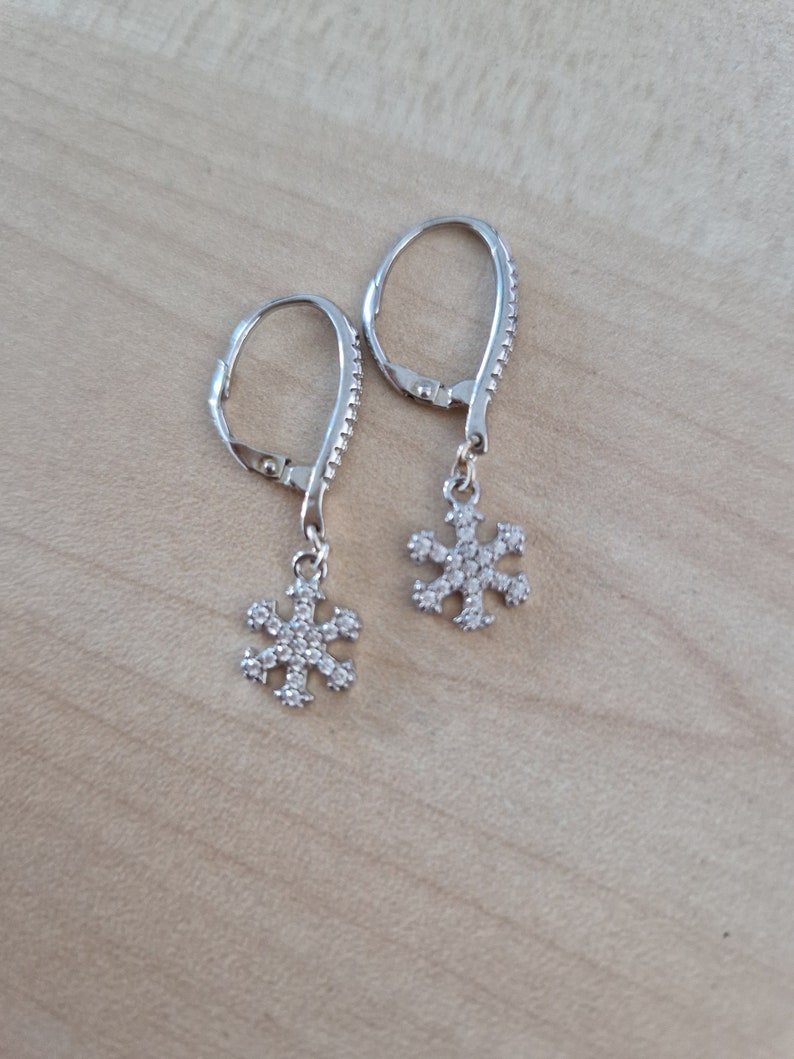 Snowflake earrings