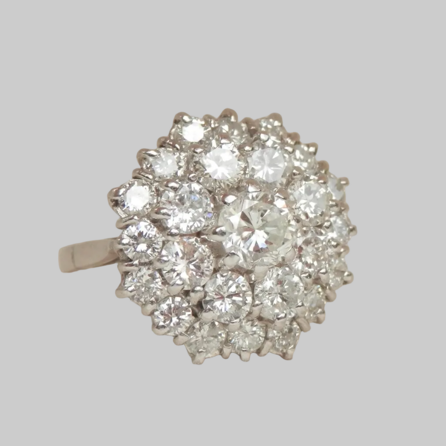 Anello Margherita Bianca, Produzione ESCLUSIVA, Argento 925