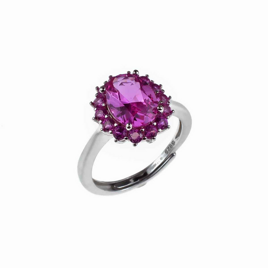 Kate Rings in 925 Silver with Adjustable Zirconia