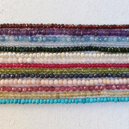 Collane con Tutte Pietre Naturali, in Argento s925