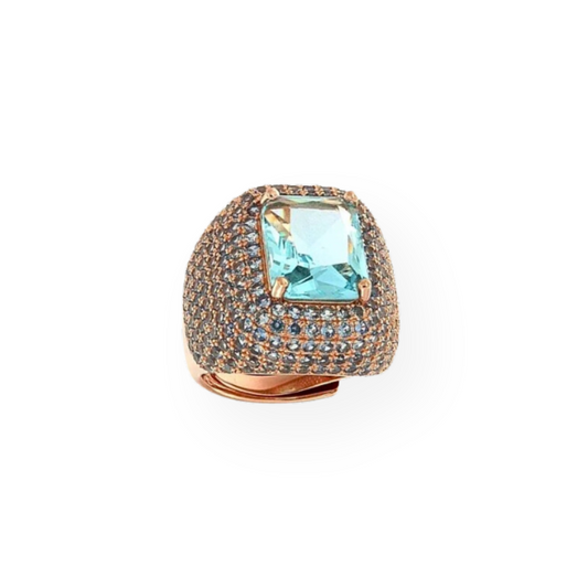 BIG CHEVALIER Luxury Ring, Blue 