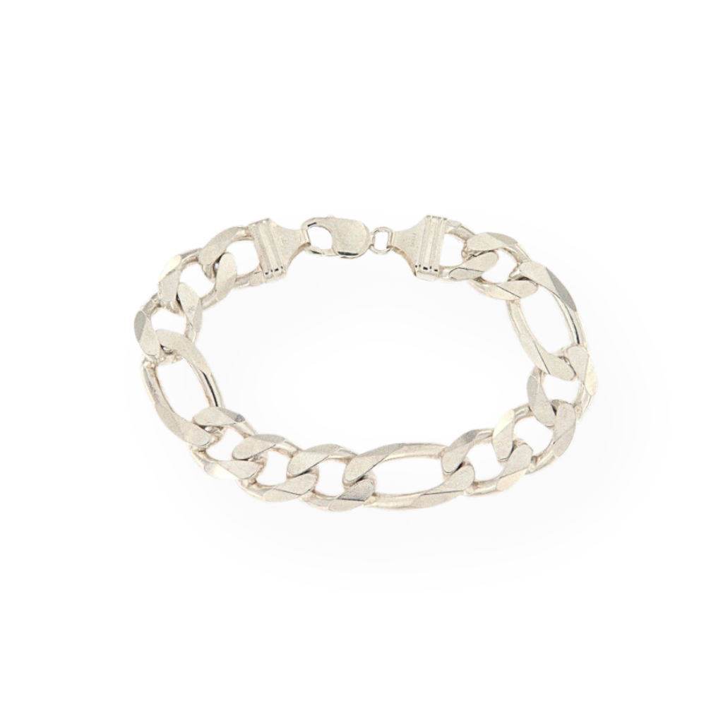 Bracciale Grumette Grande 3+1, 14mm, in Argento 925