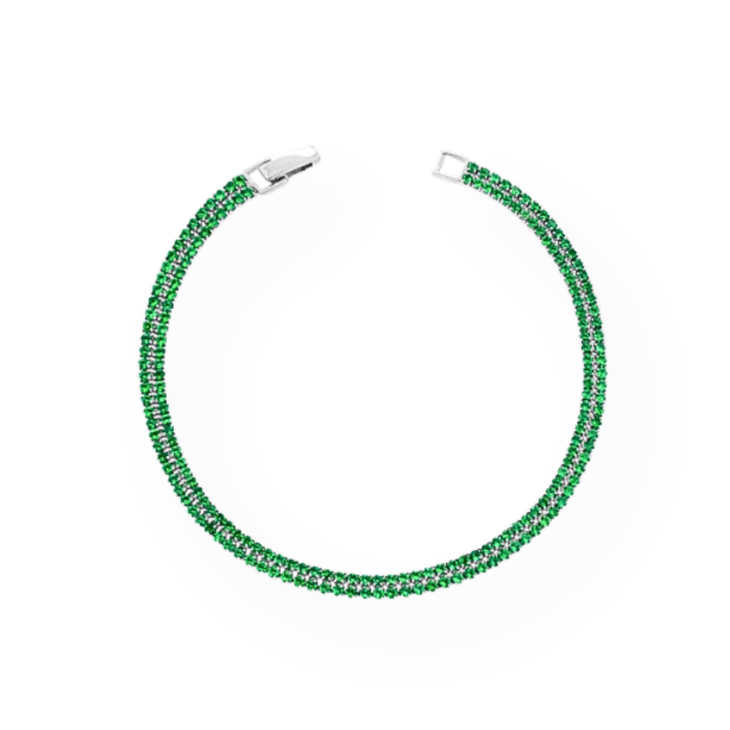 Bracciali Tennis 2 File COlor, in Argento 925