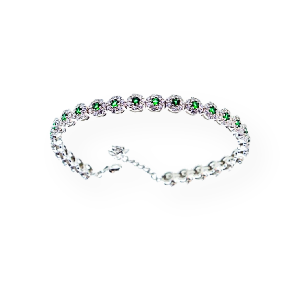 Bracciali Tennis Fiore Color in Argento 925