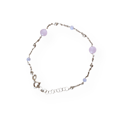 Braccialetti in Argento con Perle Colorate