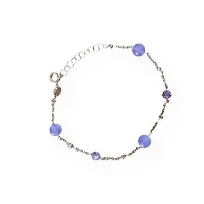 Braccialetti in Argento con Perle Colorate