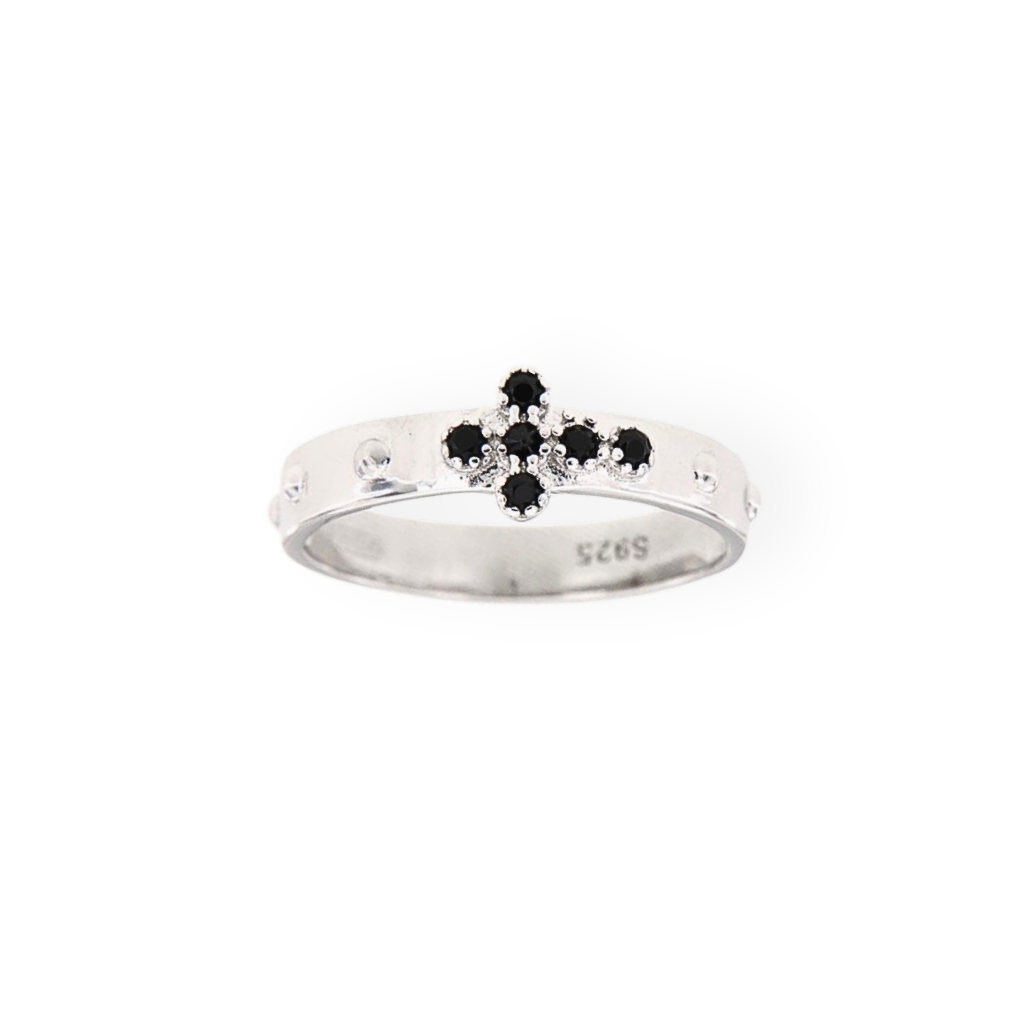 925 Silver Ring with Cross 